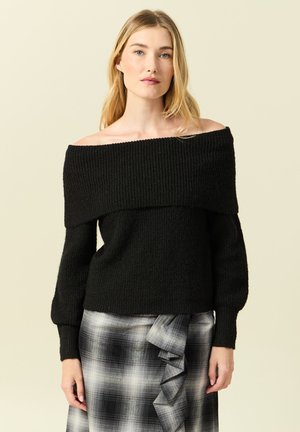 MIT BARDOT-AUSSCHNITT - Trui - noir