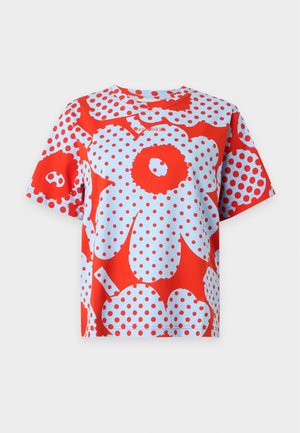 Marimekko, ELSE UNIKKO - Trükipildiga T-särk - red/light blue