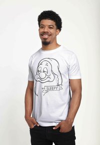 Henry Tiger SNOW WHITE SLEEPY UNISEX - T-shirt z nadrukiem