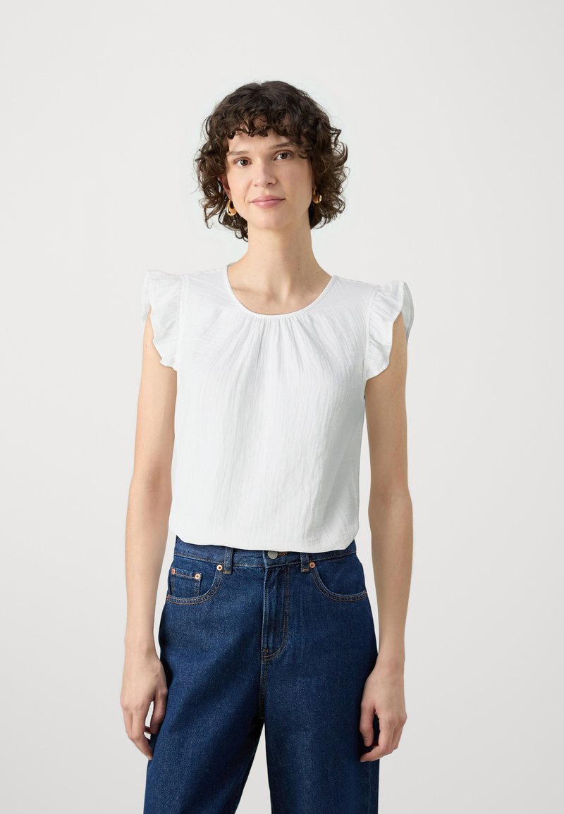 Marc O'Polo DENIM BLOUSE MUSSELIN - Camicetta - silky white