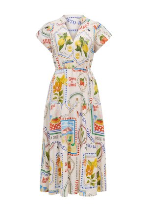 Forever New JACQUELINE PUFF SLEEVE TIERED MIDI - Cocktailkjole / festkjole - multi-coloured