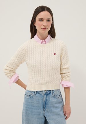 Jersey de punto - cream white