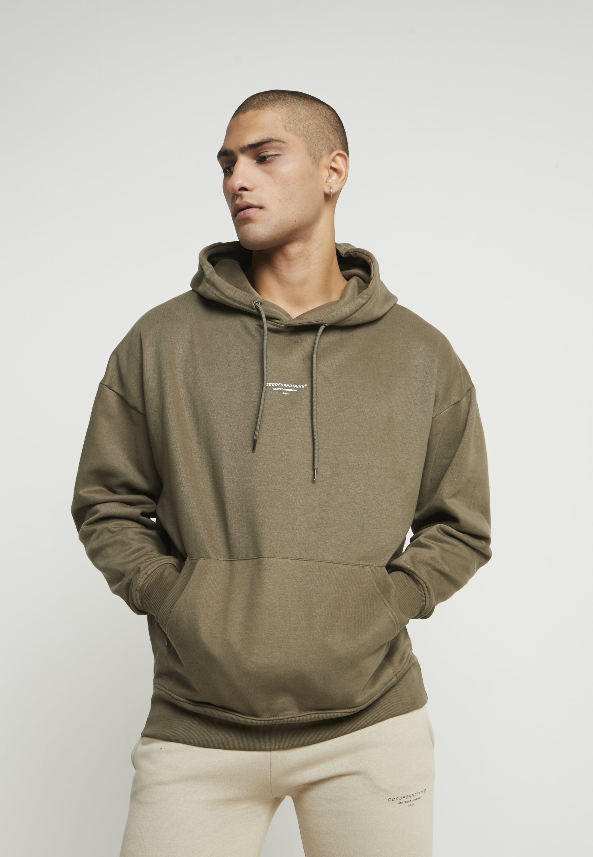 khaki hoodie