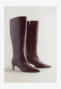 Non sélectionné, burgundy red leather