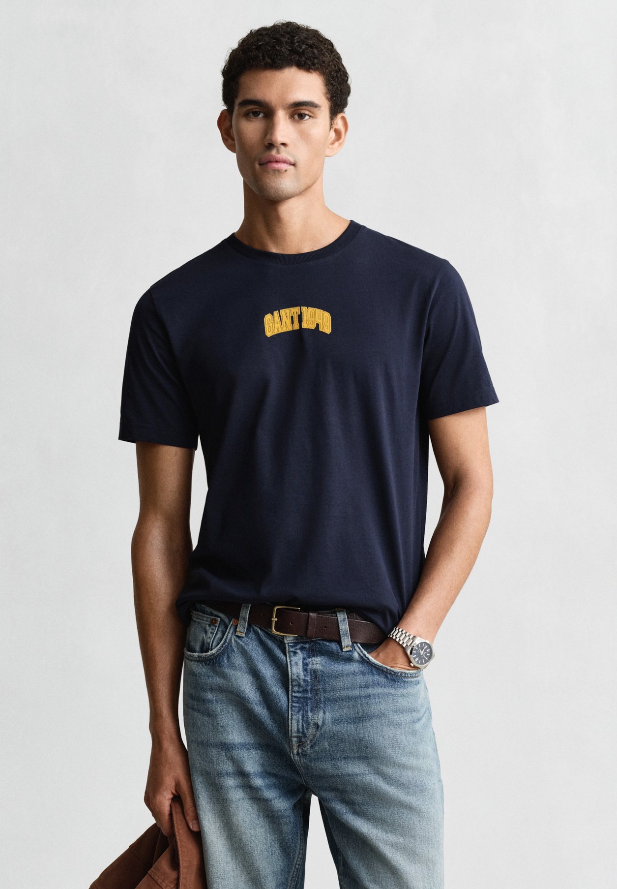 GANT Triko s potiskem - marine