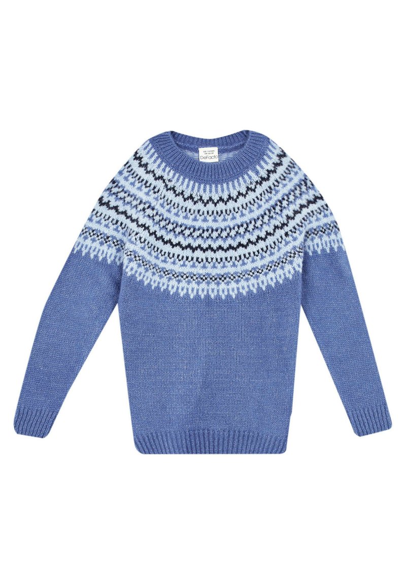 DeFacto REGULAR FIT Pullover blue/bleu marine ZALANDO.FR