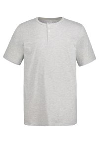 HENLEY - T-shirt basic - gray-mottled