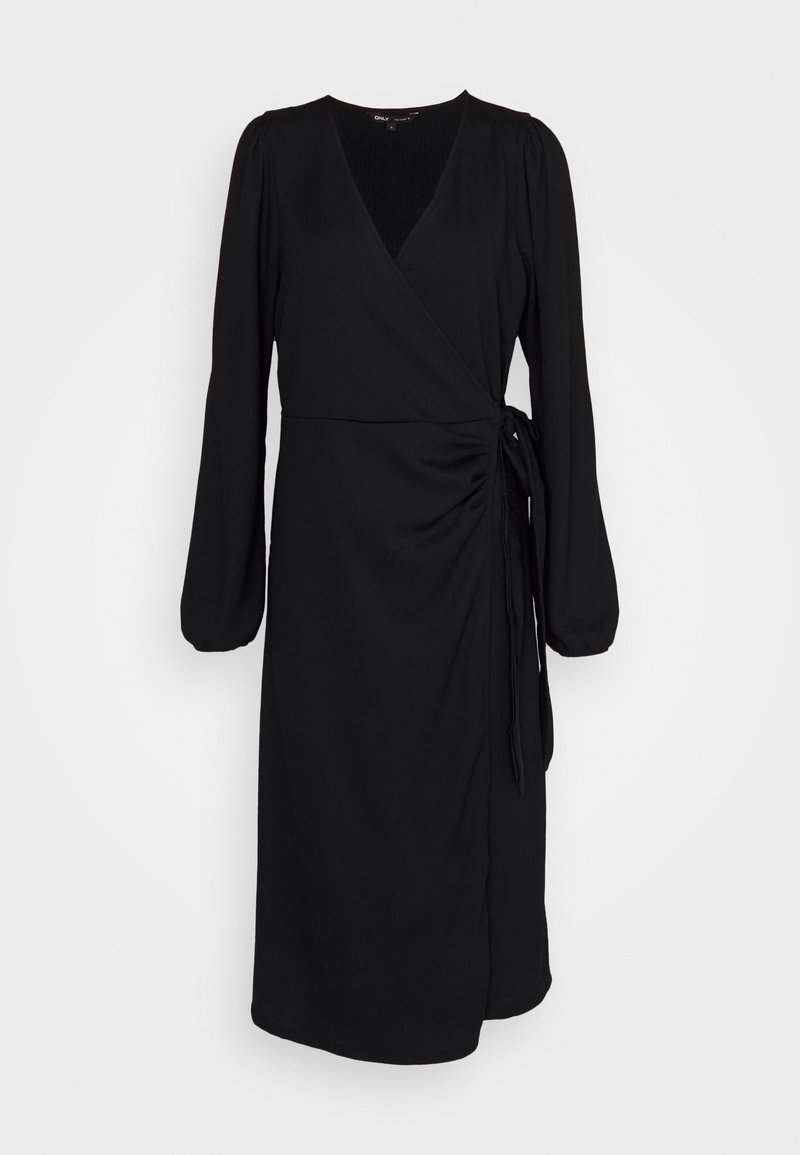 ONLY Tall ONLMERLE WRAP MIDI DRESS - Φόρεμα ημέρας - black