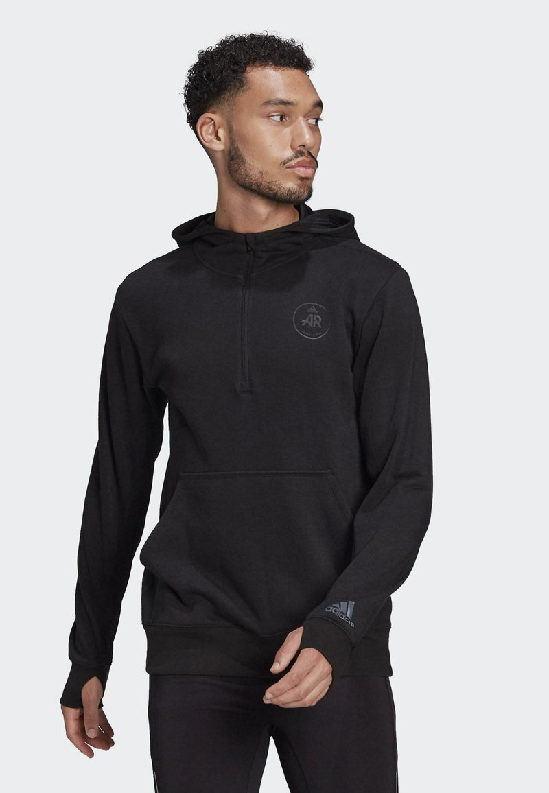 black adidas runners