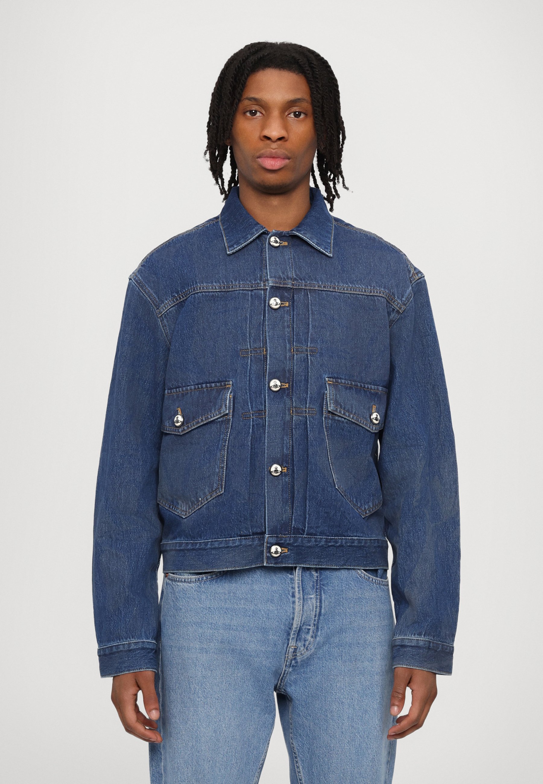 Vivienne Westwood MARLENE JACKET UNISEX - Denim jacket - blue/blue