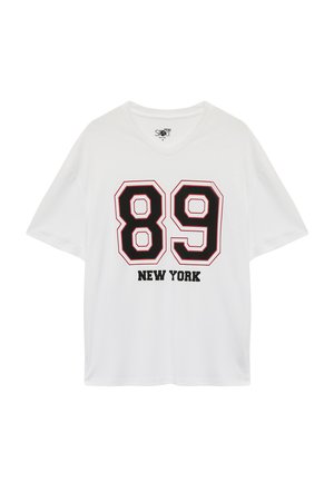 T-shirt med print - white