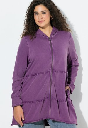 TIERED FLOUNCE PANEL  - Sudadera con cremallera - aubergine