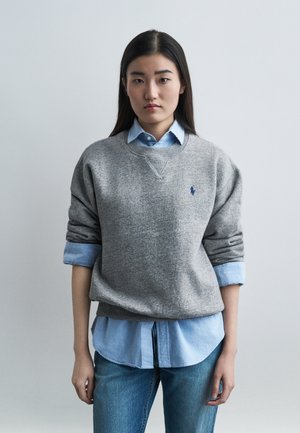 CREW NECK - Felpa - dark vintage heather