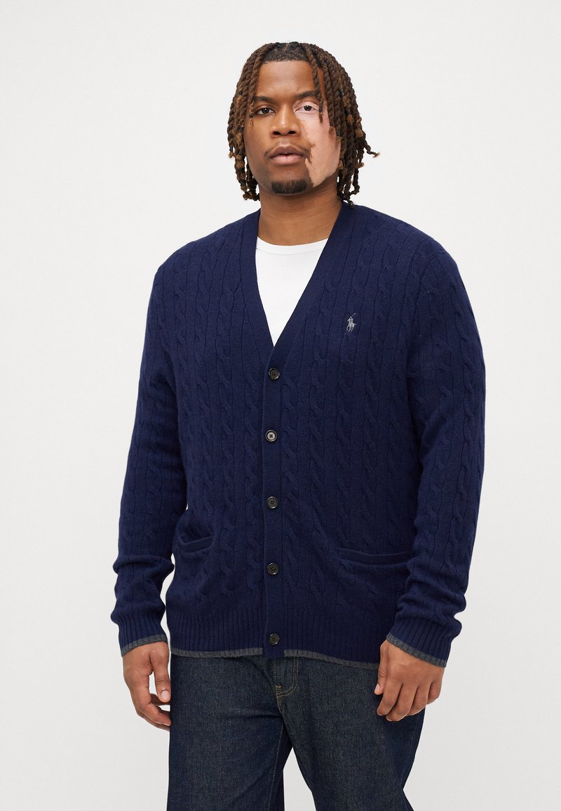 Polo Ralph Lauren Big & Tall LONG SLEEVE CARDIGAN - Kardiganas - navy