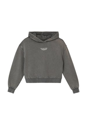 MIT GARMENT DYE UND RÜCKEN - Mikina s kapucňou - dunkelgrau