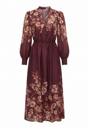 Forever New, PEYTON TRIM DETAIL MIDI - Φόρεμα πουκάμισο - wine hampshire