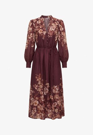 Forever New, PEYTON TRIM DETAIL MIDI - Риза рокля - wine hampshire