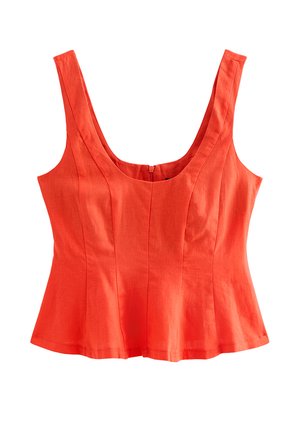 New Look, RED  RICH SCOOP NECK SLEEVELESS TOP - Camicetta - red