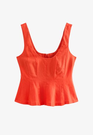 New Look, RED RICH SCOOP NECK SLEEVELESS TOP - Camicetta - red