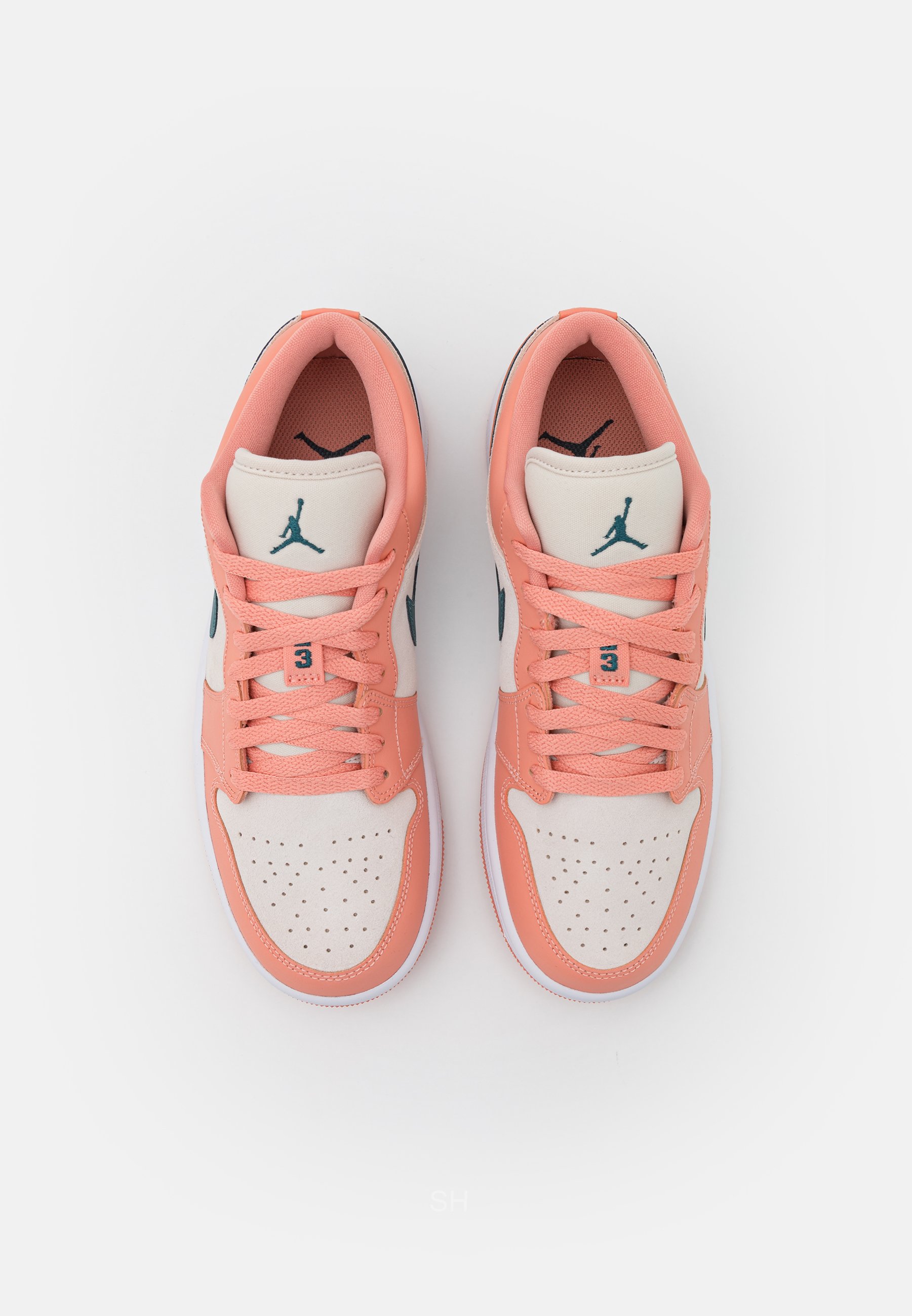 Jordan AIR 1 - Sneakers laag - light madder root/dark teal green/light  orewood brown/roze - Zalando.be