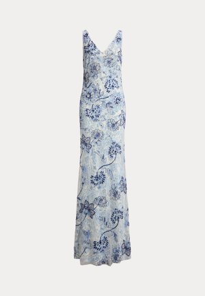 Lauren Ralph Lauren, FLORAL BEADED TULLE GOWN - Maksimekko - blue multi