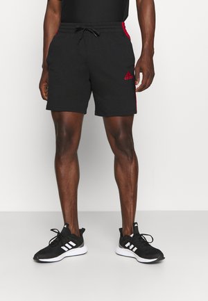 Krótkie spodenki sportowe - black/scarlet