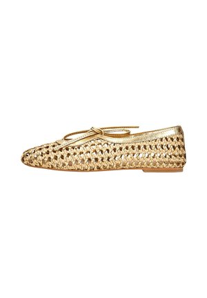 Wojas, Ballerina's met enkelbandjes - gold-coloured