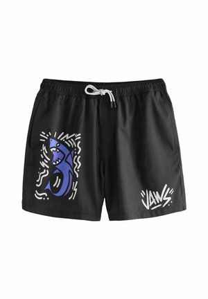 Next REGULAR FIT - LICENSE PRINTED - Swimming shorts - black jaws