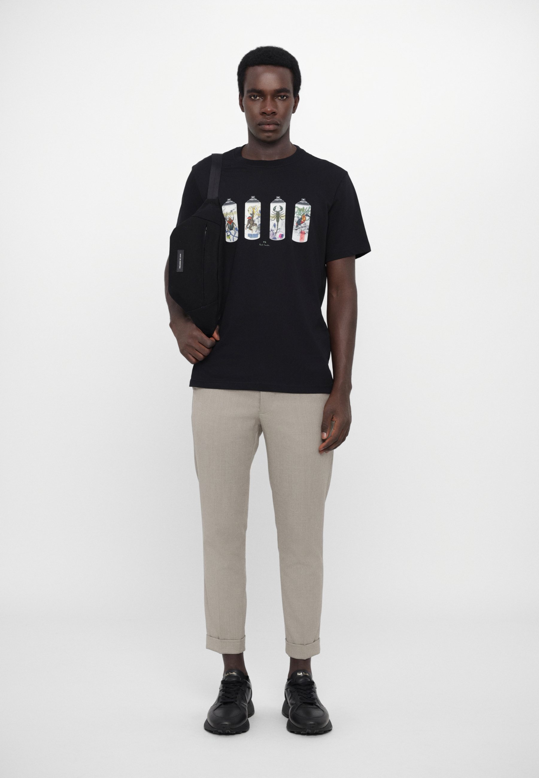 PS Paul Smith ANIMAL SPRAY CANS - Print T-shirt - black - Zalando