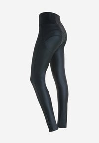 Freddy PUSH UP VITA ALTISSIMA COATED LUCIDO - Pantaloni - black coated
