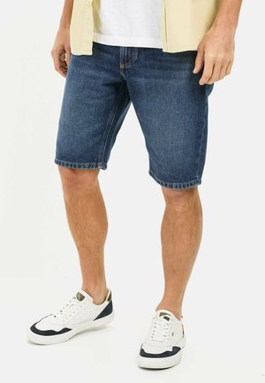 POCKET AUS - Denim shorts - indigo