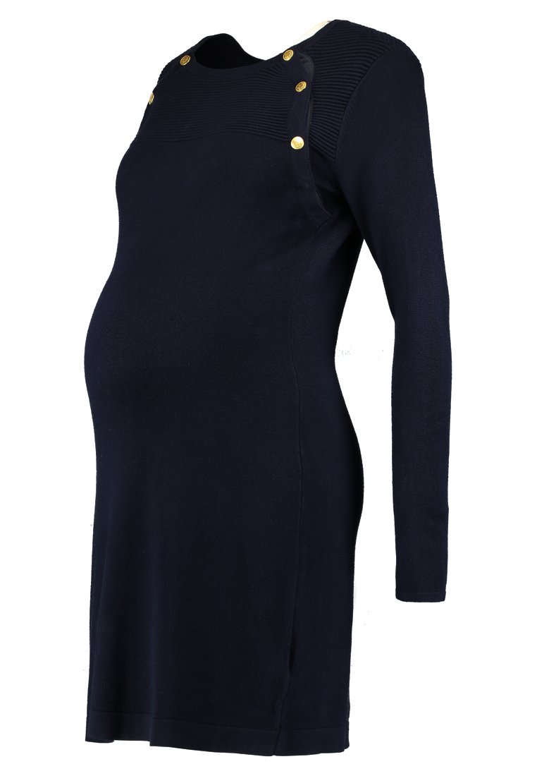 Seraphine Gebreide jurk donkerblauw Seraphine Gebreide jurk donkerblauw