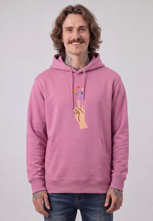 watapparel, SPREAD LOVE UNISEX - Hoodie - bubble pink