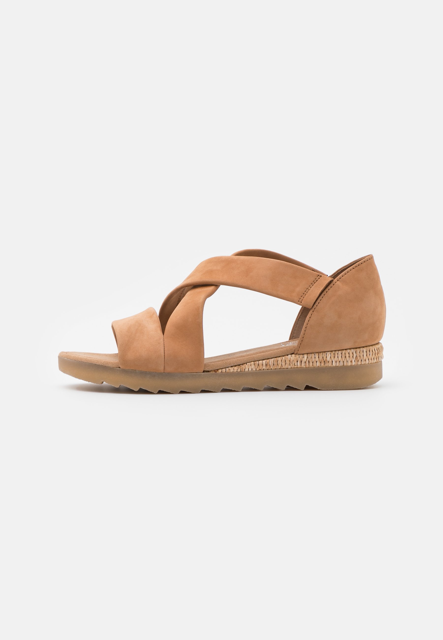 Gabor Comfort Sandalen met sleehak - beige/Beige - Zalando.nl