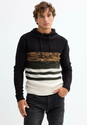 Jersey con capucha - black