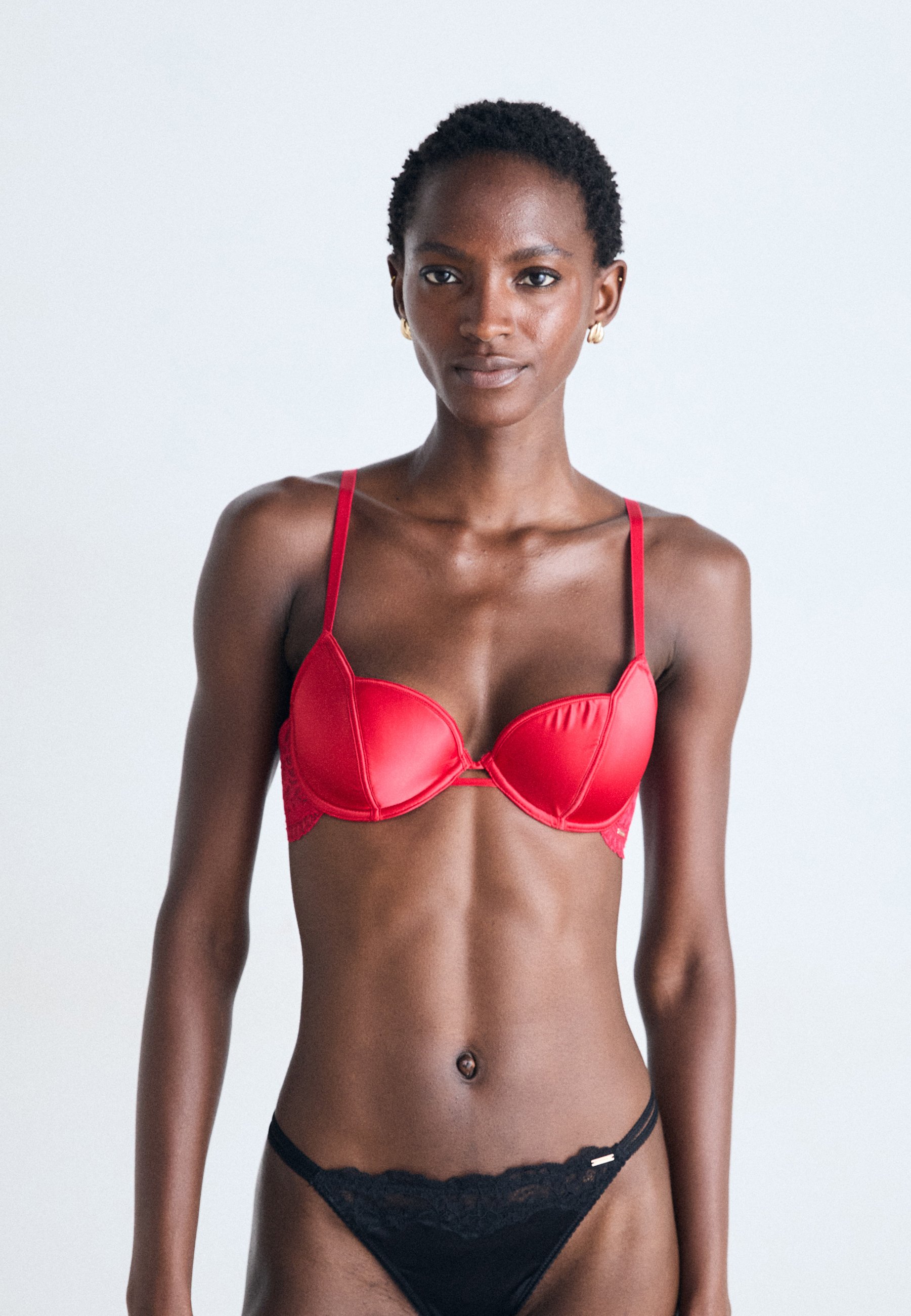 Bretelles De Soutien-gorge Décoratives Réglables - Cuir Rouge & Chaîne Argentée - Taille Unique - Neuf Sans étiquettes