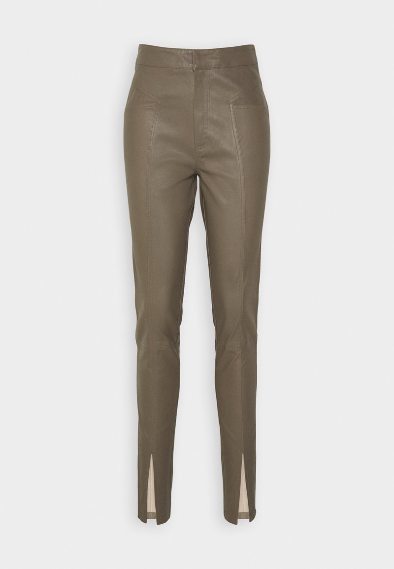 Gestuz Leren broek bruin