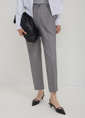 Calliope CON PINCES - Stoffhose - grigio