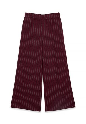 Nohavice - burgundy pink stripe
