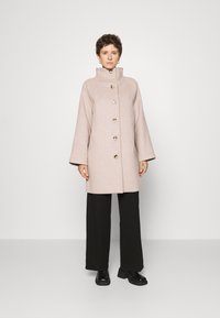 Selected Femme SLFVINNI - Kort kåpe / frakk - sandshell melange