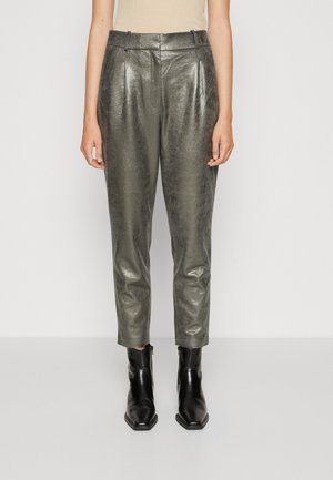 Esprit Collection KICK BACK - Hlače - gunmetal