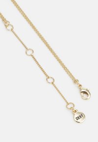 DKNY NK 16" 2 ROW HEART PENDANT - Nyaklánc - gold-coloured/cry