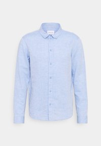 LINEN BLEND SHIRT - Hemd - mottled blue