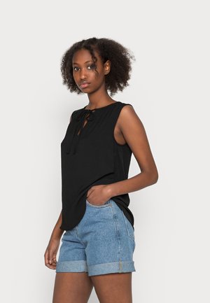 ONLMETTE RUTH WIDE NECK - Blůza - black