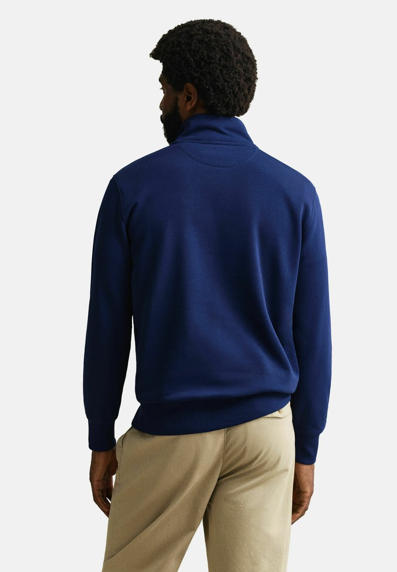 GANT REG SHIELD HALF ZIP - Mikina - rich navy