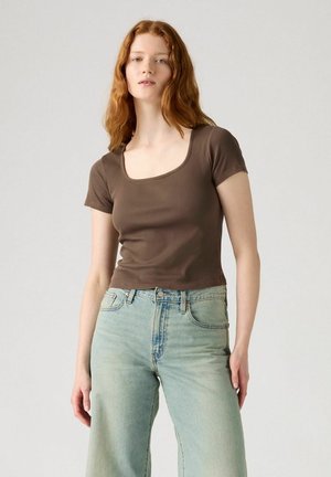 ESSENTIAL SQRD NECK - Basic T-shirt - fa180896 garment dye-0010