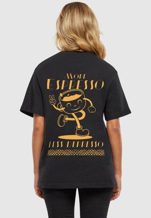 Merchcode ESPRESSO TEE - Print T-shirt - black