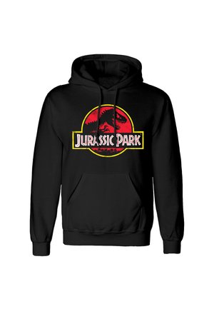 JURASSIC PARK CLASSIC LOGO - Mikina s kapucí - black