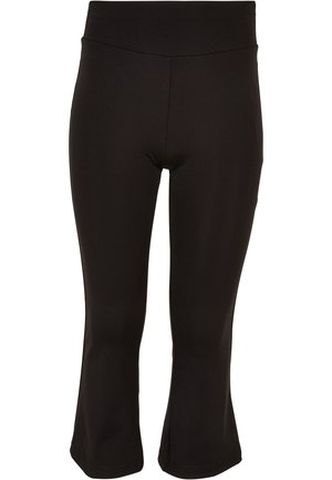 Urban Classics HIGH WAIST FLARED - Leggings - Hosen - black