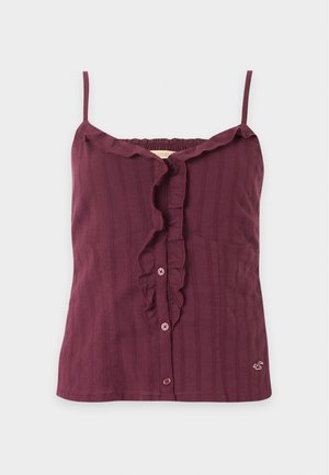 Hollister Co., ICON SLIM - Μπλούζα - bordeaux